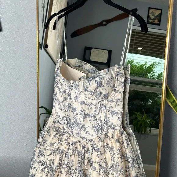 House of CB 'Bennett' English Porcelain Print Strapless Sundress NWOT - Picture 4 of 9